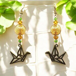 Paper Crane Wishes Earrings
